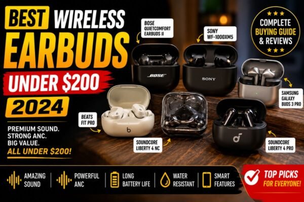 Best Wireless Earbuds Under 200 Dollars 2024