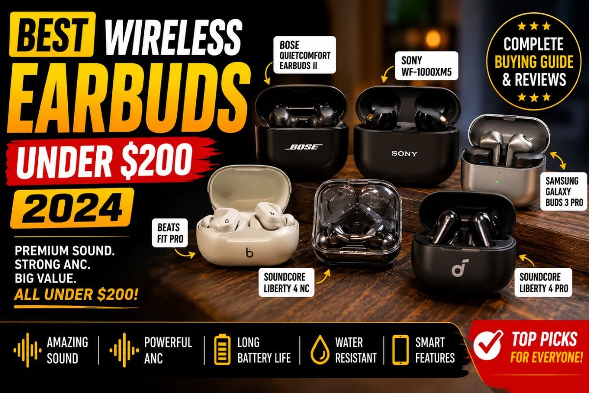 Best Wireless Earbuds Under 200 Dollars 2024